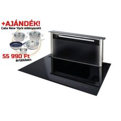   Sirius 00701890630sz indukciós főzőlap beépített elszívóval S-DDH1 EM motor nélkül + CATA NEW YORK edényszett