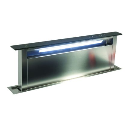 SIRIUS - Páraelszívó S-DD2 TC/L EM 58 LED fekete üveg/inox motor nélkül