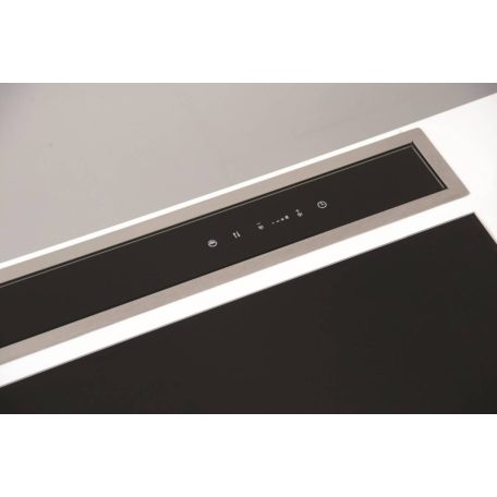 SIRIUS - Páraelszívó S-DD2 TC/L EM 58 LED fekete üveg/inox motor nélkül
