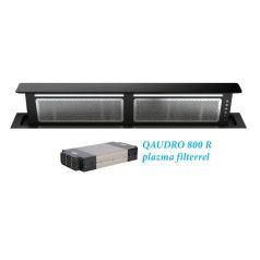   Sirius 00705113504_p pultba építhető páraelszívó S-DD11 EM fekete motor nélkül + plazma filter QUADRO 800 R