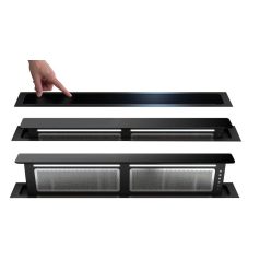   Sirius 00705113504_p pultba építhető páraelszívó S-DD11 EM fekete motor nélkül + plazma filter QUADRO 800 R