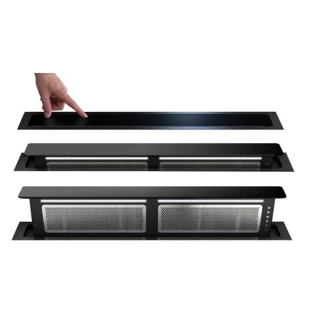 Sirius 00705113504_p pultba építhető páraelszívó S-DD11 EM fekete motor nélkül + plazma filter QUADRO 800 R