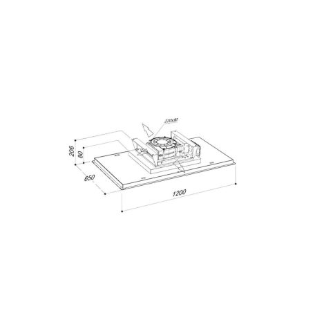 SIRIUS - Páraelszívó SLT-971 LESS BRUSHLESS 120 cm TW Fehér