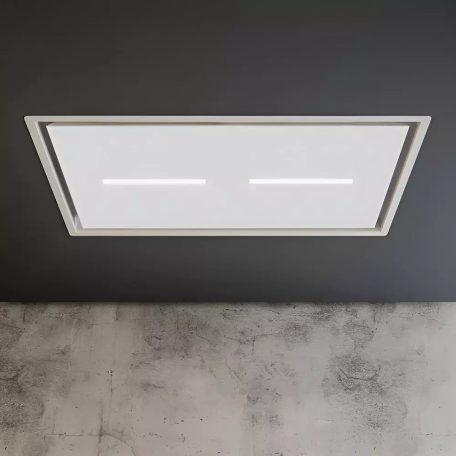 SIRIUS - Páraelszívó SLT-971 EM 120 cm H 160 TW Fehér üveg motor nélkül + ajándék CATA mikro MW-5120 DG