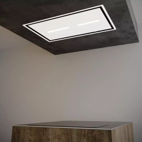 SIRIUS - Páraelszívó SLT-971 EM 120 cm H 160 TW Fehér üveg motor nélkül + ajándék CATA mikro MW-5120 DG