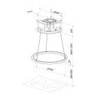SIRIUS - Páraelszívó SLT-973 HALO BRUSHLESS WI-FI Matt Fehér