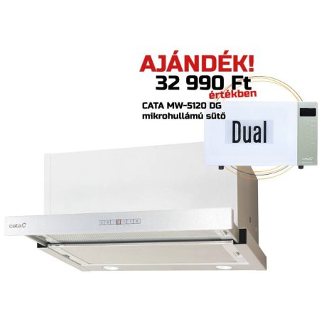 CATA - Páraelszívó TFH-7600 X inox + AJÁNDÉK CATA MW-5120 DG green mikrohullámú sütő