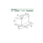 Cata - Páraelszívó TFH-7600 X inox + AJÁNDÉK Cata MW-5120 DG green mikrohullámú sütő - A készlet erejéig rendelhető!