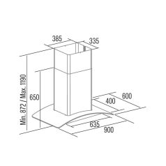   CATA - Páraelszívó ISLA GAMMA 900 X/D + CATA NEW YORK edényszett