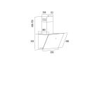 Cata - Páraelszívó LENA 600 XGWH fehér + BK150 ECO bekötő szett