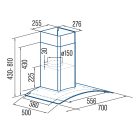 CATA - Páraelszívó GAMMA GLASS 7010 GX - Inox