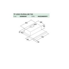 CATA - Páraelszívó TF-2003/70 LED duralum