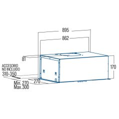 CATA - Páraelszívó RITMA 90X/A - Inox