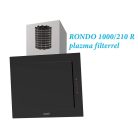 CATA - Páraelszívó THALASSA 600 XGBK/F fekete Hob to Hood + plazma filter RONDO 1000/210 R