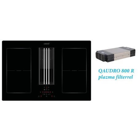 CATA - IAS-770 indukciós főzőlap beépített elszívóval + plazma filter QUADRO 800 R