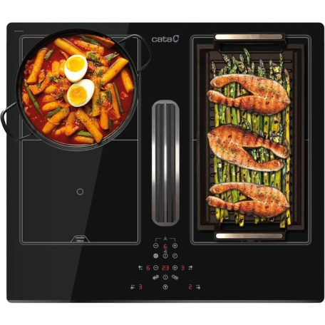 CATA - AS-600 indukciós főzőlap beépített elszívóval + plazma filter QUADRO 800