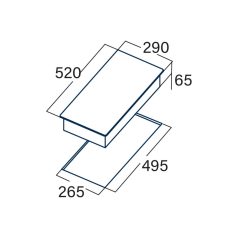   CATA - Beépíthető domino indukciós főzőlap ISB-3102 BK/A
