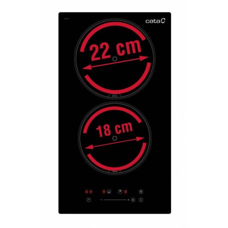 CATA - Beépíthető domino indukciós főzőlap ISB-3102 BK/A