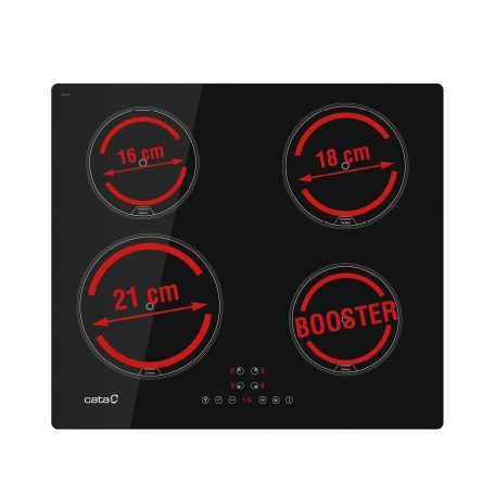CATA - Beépíthető indukciós főzőlap IB-6324 E2 BK Hob to Hood