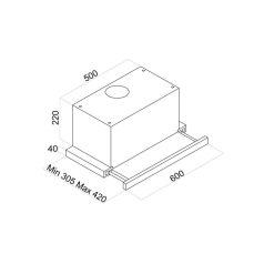   Davoline OUTLET - Páraelszívó SIGMA 060 GR-IX - Kifutó termék!