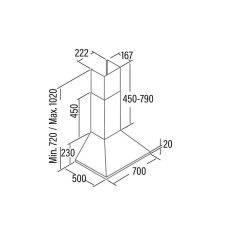 Cata - Páraelszívó OMEGA 700 X/M inox