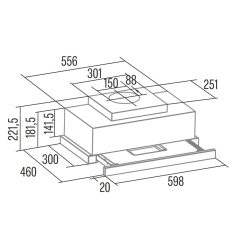Cata - Páraelszívó TFH-6830/A GBK LED brushless fekete