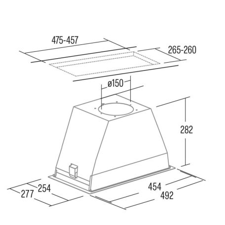 Cata - Páraelszívó GT-PLUS 45 X/M inox