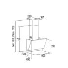 Cata - Páraelszívó JUNO 900 fehér XGWH LED