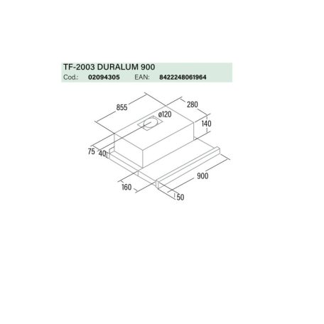 Cata - Páraelszívó TF-2003/90 LED duralum