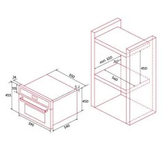 NODOR - Beépíthető sütő NorChef MO-4800 SW