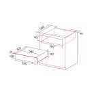 NODOR - Beépíthető melegentartó fiók NorChef WP-1500 DB fekete