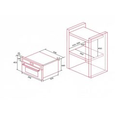 NODOR - Beépíthető gőzsütő NorChef SO-4800 CU
