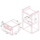 NODOR - Beépíthető mikrohullámú sütő NorChef MW-4800 CU