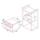 NODOR - Beépíthető sütő NorChef MO-4800 CU