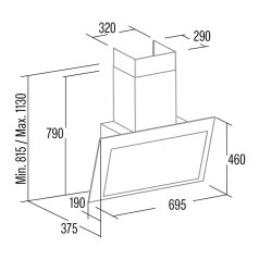 Cata - Páraelszívó Thalassa EVO NO drip 700 GBK fekete