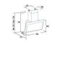 CATA - Páraelszívó Thalassa PRO 900 GBK fekete hob to hood