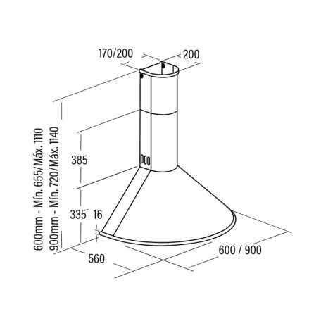 CATA OUTLET - Páraelszívó Q-7760 inox - Szépséghibás termék!