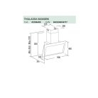 CATA OUTLET - Páraelszívó THALASSA 900 XGBK/F fekete Hob to Hood - Kiállított bemutató termék!