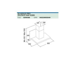   CATA - Páraelszívó GLADIUS PRO SILENCE 900 XGBK motor nélkül