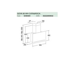   CATA - Páraelszívó GOYA 90 WH Can Roca - A készlet erejéig rendlhető!