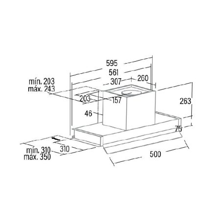 CATA OUTLET - Páraelszívó CORONA X 60 inox - A készlet erejéig rendelhető!