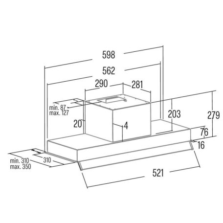 Cata - Páraelszívó ARMONIA 60 X inox