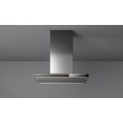 FALMEC LUMINA LED NRS sziget páraelszívó, 90 cm, inox/fekete üveg