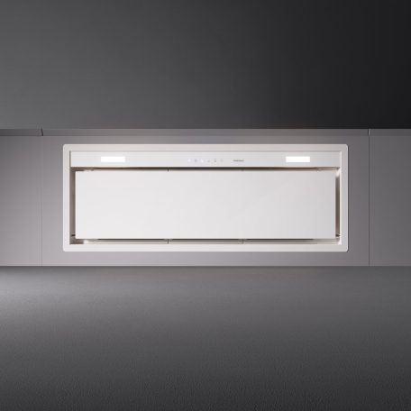 FALMEC GRUPPO INCASSO MURANO beépíthető páraelszívó, 50 cm, fehér üveg