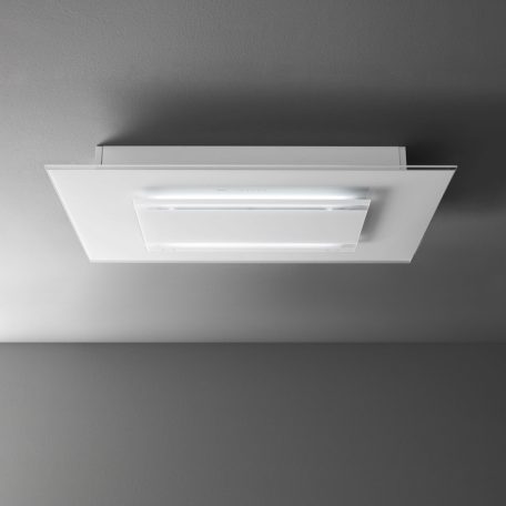 FALMEC AURA mennyezeti páraelszívó, 120 cm, fehér üveg