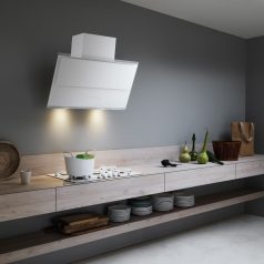 FALMEC VERSO NRS fali páraelszívó, 85 cm, fehér üveg