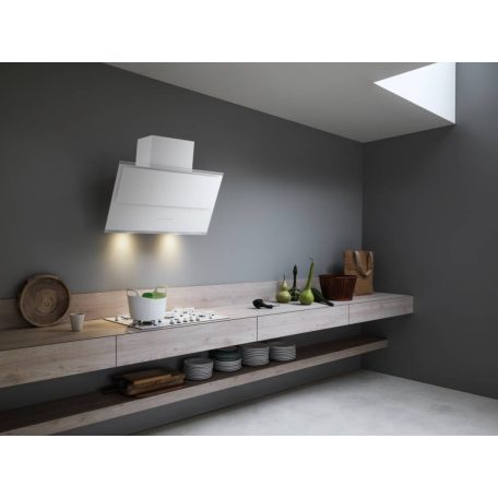 FALMEC VERSO NRS fali páraelszívó, 85 cm, fehér üveg