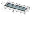 FALMEC SHELF páraelszívó, 120 cm, fekete, keringetéses változat