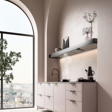 FALMEC SHELF páraelszívó, 120 cm, fekete, kivezetéses változat (motor nélkül)
