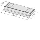 FALMEC SHELF páraelszívó, 120 cm, burkolható előlappal, kivezetéses változat (motor nélkül)